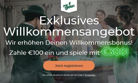 mr green willkommensbonus